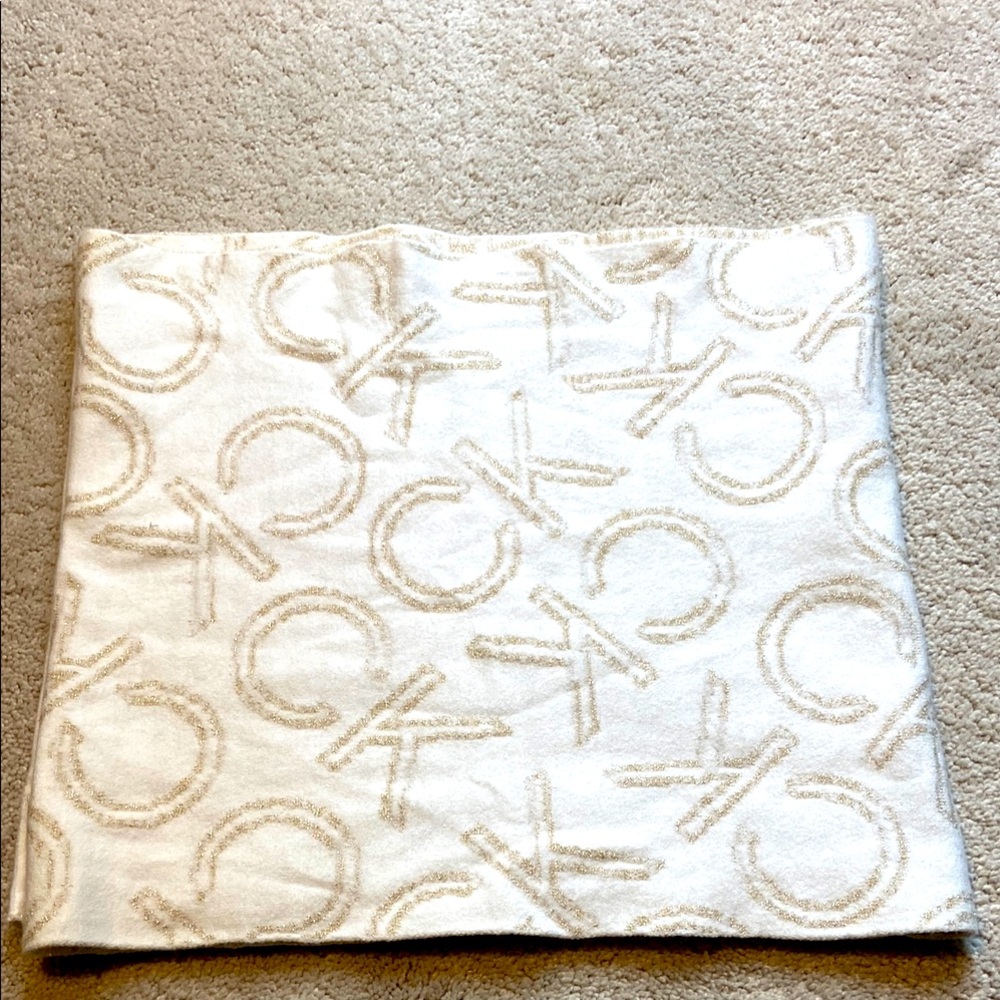 Calvin Klein Cream Infinity scarf